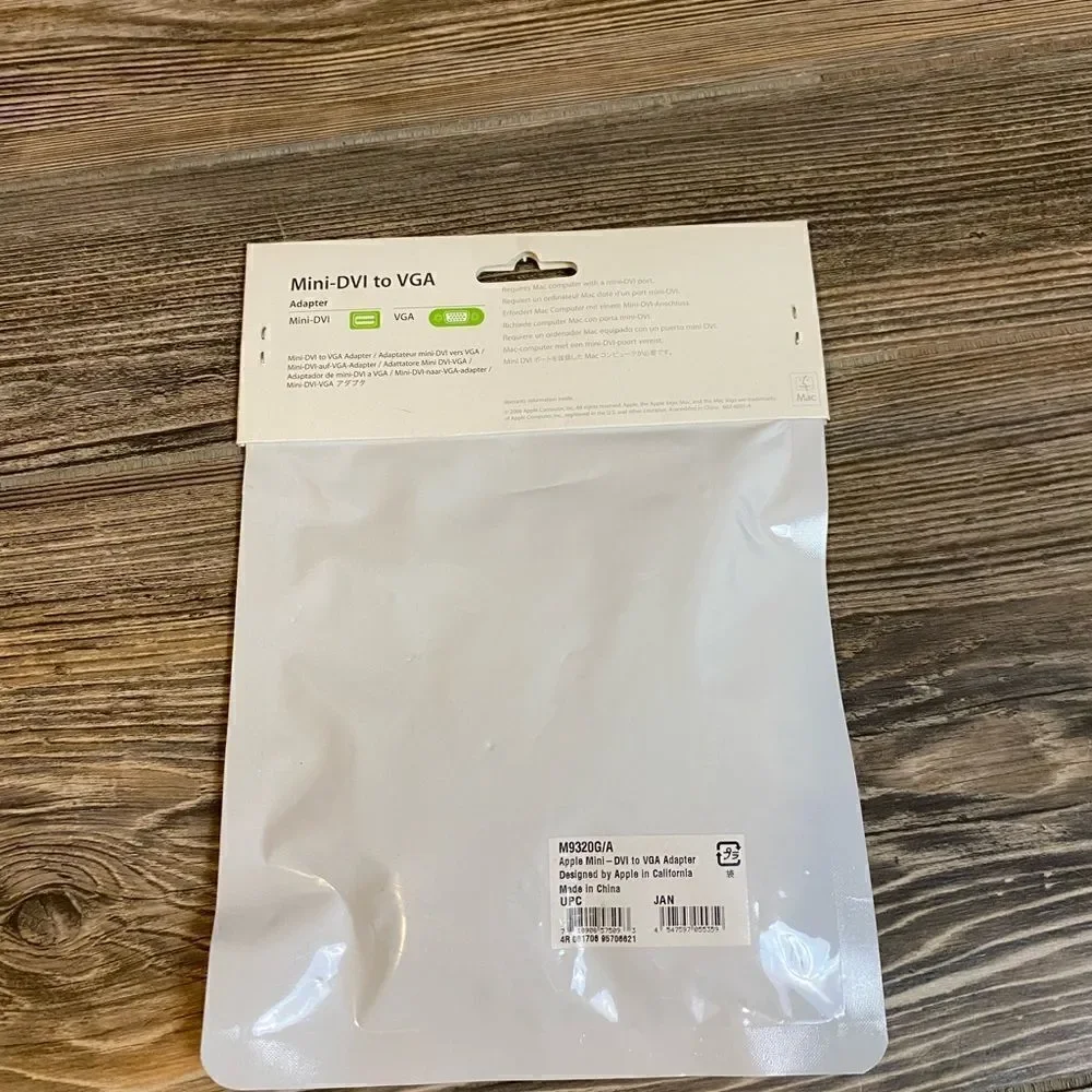 New Apple M9320G/A Mini DVI to VGA Display Adapter